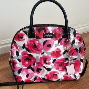 Kate spade bag—Sadie dome satchel with bag charm